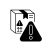 Dangerous cargo black linear icon. Professional postal service, special package delivery outline symbol on white space. Safety precautions. Parcel with warning sign vector isolated illustration